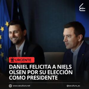 Presidente Daniel Noboa felicita a Niels Olsen por su elección como presidente de la Asamblea Nacional: ¿Un nuevo equilibrio de poder?