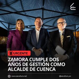 Cristian Zamora cumple dos años de gestión como alcalde de Cuenca con más del 80% de sus promesas cumplidas