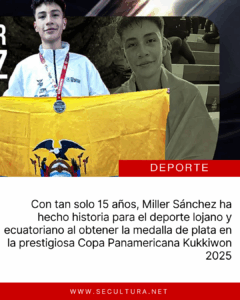 Miller Sánchez, el joven talento lojano que conquista América con su taekwondo